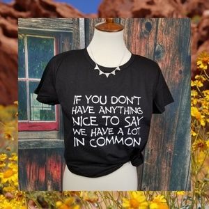 NWT Snarky/Rude Black tee